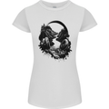 Headphones & Nature Music Trekking Hiking Womens Petite Cut T-Shirt White