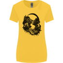 Headphones & Nature Music Trekking Hiking Womens Wider Cut T-Shirt Yellow