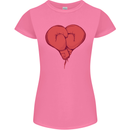Heart Boxing Gloves Boxer MMA Muay Thai Womens Petite Cut T-Shirt