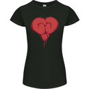 Heart Boxing Gloves Boxer MMA Muay Thai Womens Petite Cut T-Shirt