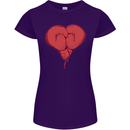 Heart Boxing Gloves Boxer MMA Muay Thai Womens Petite Cut T-Shirt