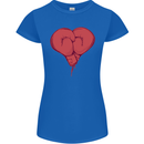 Heart Boxing Gloves Boxer MMA Muay Thai Womens Petite Cut T-Shirt