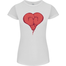 Heart Boxing Gloves Boxer MMA Muay Thai Womens Petite Cut T-Shirt