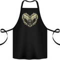 Heaven Angel Skeleton In a Heart Skull Cotton Apron 100% Organic Black