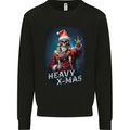 Heavy Christmas Rock n Roll Xmas Skull Metal Mens Sweatshirt Jumper Black