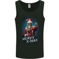 Heavy Christmas Rock n Roll Xmas Skull Metal Mens Vest Tank Top Black