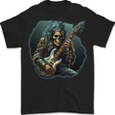 Heavy Metal Rock Skull Guitar Music Mens T-Shirt 100% Cotton BLACK