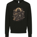 Heavy Metal Skull Rock Band Biker Music Grim Reaper Mens Sweatshirt Jumper Black