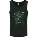 Heavy Metal Throne Skull Rock Music Guitar Mens Vest Tank Top Black