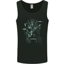 Heavy Metal Throne Skull Rock Music Guitar Mens Vest Tank Top Black