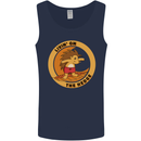 Hedgehog Living on the Hedge Funny Surfing Mens Vest Tank Top Navy Blue