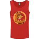 Hedgehog Living on the Hedge Funny Surfing Mens Vest Tank Top Red