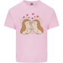 Hedgehog Love Valentines Day Kids T-Shirt Childrens Light Pink