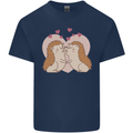 Hedgehog Love Valentines Day Kids T-Shirt Childrens Navy Blue