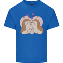 Hedgehog Love Valentines Day Kids T-Shirt Childrens Royal Blue