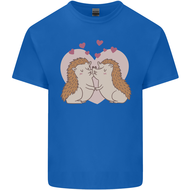 Hedgehog Love Valentines Day Kids T-Shirt Childrens Royal Blue
