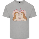 Hedgehog Love Valentines Day Kids T-Shirt Childrens Sports Grey