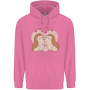 Hedgehog Love Valentines Day Mens 80% Cotton Hoodie Azelea