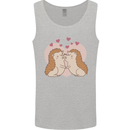 Hedgehog Love Valentines Day Mens Vest Tank Top Sports Grey