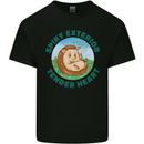 Hedgehog Spiky Exterior Tender Heart Kids T-Shirt Childrens Black