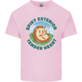 Hedgehog Spiky Exterior Tender Heart Kids T-Shirt Childrens Light Pink