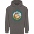Hedgehog Spiky Exterior Tender Heart Mens 80% Cotton Hoodie Charcoal