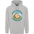 Hedgehog Spiky Exterior Tender Heart Mens 80% Cotton Hoodie Sports Grey