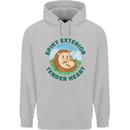 Hedgehog Spiky Exterior Tender Heart Mens 80% Cotton Hoodie Sports Grey