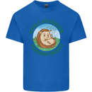 Hedgehog Spiky Exterior Tender Heart Mens Cotton T-Shirt Tee Top Royal Blue