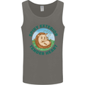 Hedgehog Spiky Exterior Tender Heart Mens Vest Tank Top Charcoal