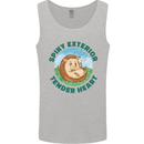 Hedgehog Spiky Exterior Tender Heart Mens Vest Tank Top Sports Grey