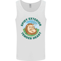 Hedgehog Spiky Exterior Tender Heart Mens Vest Tank Top White