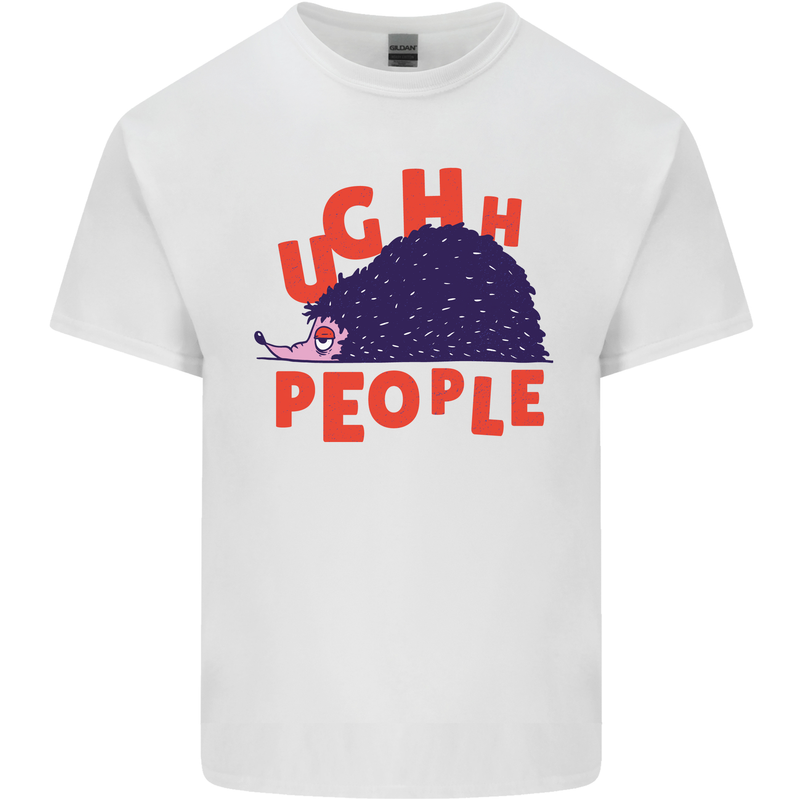 Hedgehog Ughh People Funny Kids T-Shirt Childrens White