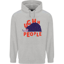 Hedgehog Ughh People Funny Mens 80% Cotton Hoodie Sports Grey