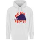Hedgehog Ughh People Funny Mens 80% Cotton Hoodie White