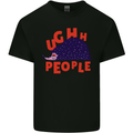 Hedgehog Ughh People Funny Mens Cotton T-Shirt Tee Top Black