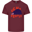 Hedgehog Ughh People Funny Mens Cotton T-Shirt Tee Top Maroon