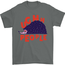 Hedgehog Ughh People Funny Mens T-Shirt 100% Cotton Charcoal