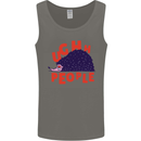 Hedgehog Ughh People Funny Mens Vest Tank Top Charcoal