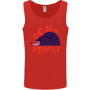 Hedgehog Ughh People Funny Mens Vest Tank Top Red
