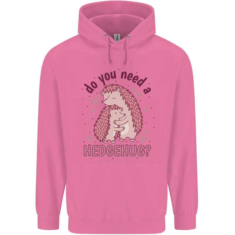 Hedgehogs Do You Need a Hedgehug Funny Mens 80% Cotton Hoodie Azelea
