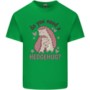 Hedgehogs Do You Need a Hedgehug Funny Mens Cotton T-Shirt Tee Top Irish Green