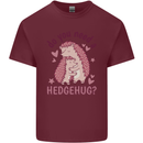 Hedgehogs Do You Need a Hedgehug Funny Mens Cotton T-Shirt Tee Top Maroon