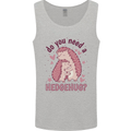 Hedgehogs Do You Need a Hedgehug Funny Mens Vest Tank Top Sports Grey