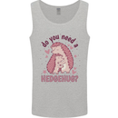 Hedgehogs Do You Need a Hedgehug Funny Mens Vest Tank Top Sports Grey