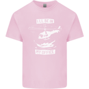 Helicopter Pilot Ill be in My Office Kids T-Shirt Childrens Light Pink