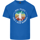 Helicopter Pilots Don't Need Runways Funny Kids T-Shirt Childrens Royal Blue