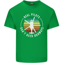 Helicopter Pilots Don't Need Runways Funny Mens Cotton T-Shirt Tee Top Irish Green