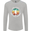 Helicopter Pilots Don't Need Runways Funny Mens Long Sleeve T-Shirt Sports Grey