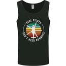 Helicopter Pilots Don't Need Runways Funny Mens Vest Tank Top Black